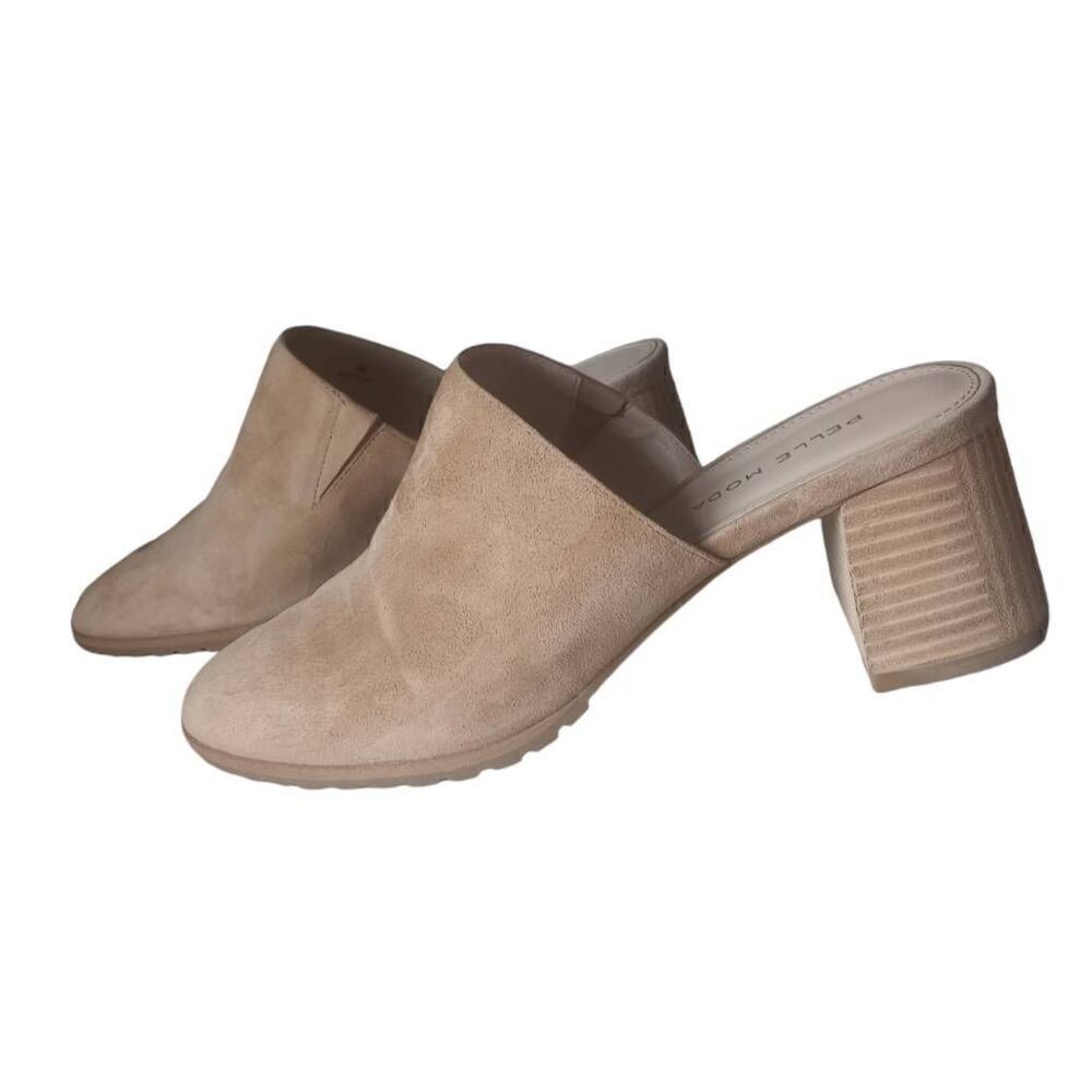 Pelle Moda , block heel. Suede like, mules